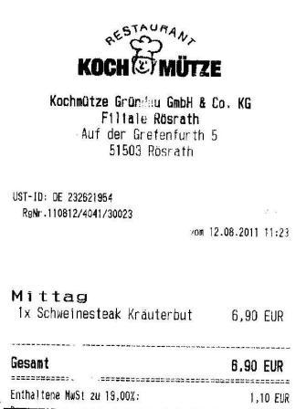 ffif Hffner Kochmtze Restaurant